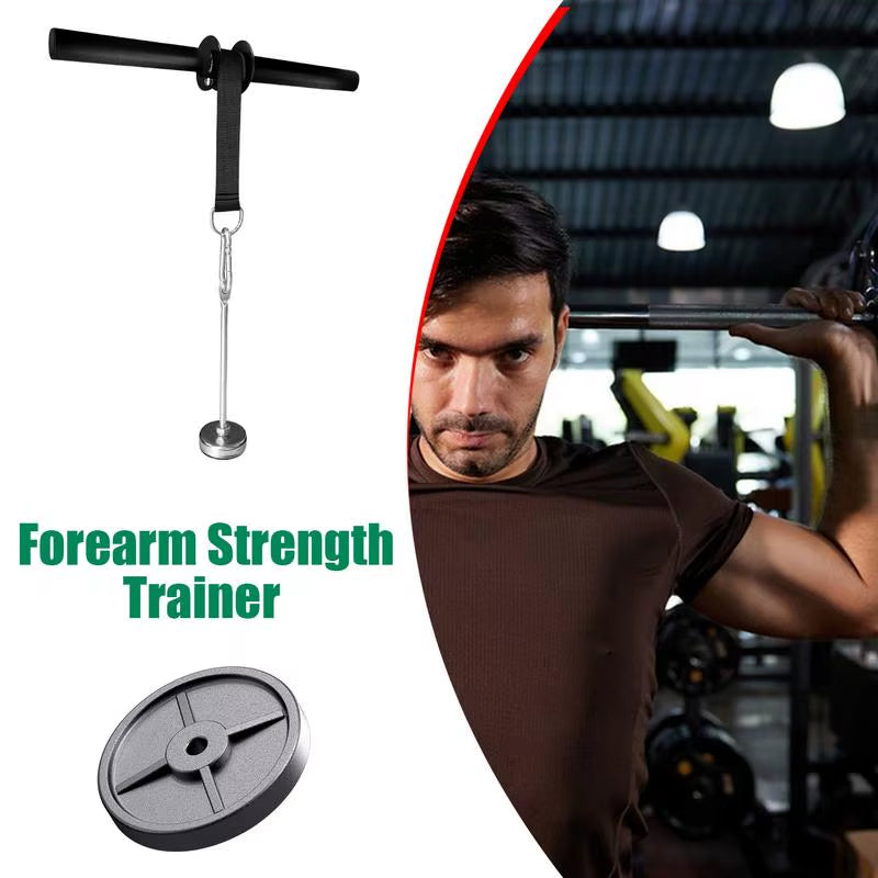 Forearm Strength Trainer Wrist Training Arm Workout Roller Muscle Exercises Bar Waist Roller Equipment Gym Fitness Accessories